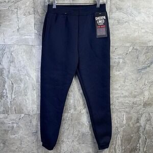 Navy blue Sherpa lined sweatpants kids 14-16 cougar Sport NWT #loungewear